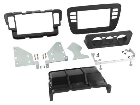 Monteringsramme 2-DIN Seat/Skoda/VW, svart i gruppen Billyd / Hva passer i min bil / Volkswagen / up! / up! 2012-2023 hos BRL Electronics (700381320361)