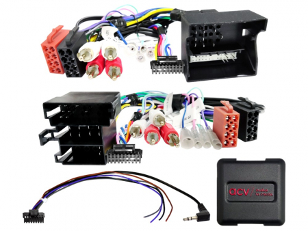 Rattstyringskabelsett Audi ISO/Mini ISO Quadlock Adapter i gruppen Billyd / Hva passer i min bil / Audi / Audi A4 / Audi A4 2004-2008 / Bytte stereo / Original Dobbeldin hos BRL (70042XAD00C)
