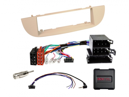 1-DIN Monteringsram Fiat 500 beige 2007-2015 i gruppen Billyd / Hva passer i min bil / Fiat / 500 hos BRL (700611094231)