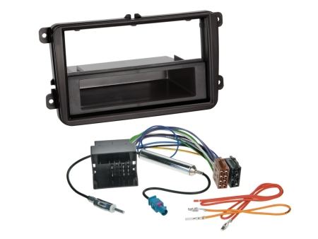 1/2-DIN Installasjonssett med oppbevaringsrom Seat/Skoda/VW i gruppen Billyd / Hva passer i min bil / Volkswagen / Transporter / Transporter T5.1 2010-2015 / Bytte stereo Transporter T5.1 2010-2015 hos BRL (700611320102)