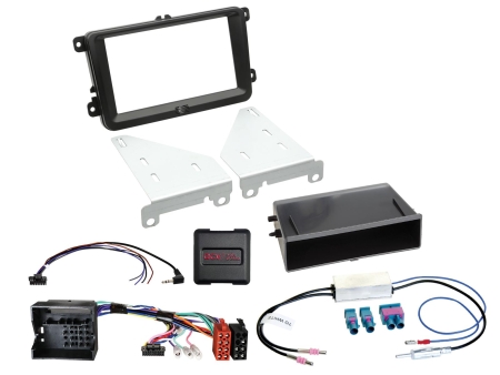 Installasjonssett 2-DIN med oppbevaringsrom Seat/Skoda/VW i gruppen Billyd / Hva passer i min bil / Volkswagen / Caddy / Caddy Mk3 2004-2015 / Bytte stereo Caddy Mk3 2004-2015 hos BRL (700611320301)