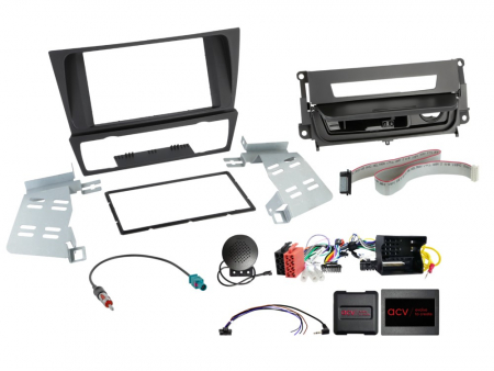 ACV Installationskit 2-DIN BMW 3-serie E90/E91, svart i gruppen Billyd / Hva passer i min bil / BMW / BMW 3-serie / BMW E90/E91/E92/E93 2005-2011 / Bytte stereo BMW E90/E91/E92/E93 2005-2011 hos BRL (700621023093)