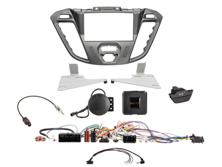 2-DIN Monteringsram Ford Custom 2012-2016, phoenix silver i gruppen Billyd / Hva passer i min bil / Ford / Transit Custom / Transit Custom 2013-2023 hos BRL (700621114261)