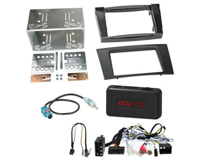 2-DIN Installationssett Mercedes CLS/E-Klasse	 i gruppen Billyd / Hva passer i min bil / Mercedes / E-klasse / E-klasse 2002-2009 W211 hos BRL (700621190281)