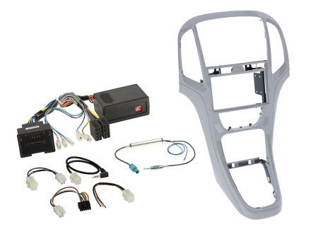 ACV installasjonssett 2-DIN Opel Astra J, platina sølv	 i gruppen Billyd / Hva passer i min bil / Opel / Astra / Astra 2015-2022 hos BRL (700621230233)