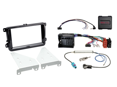 ACV Installasjonssett 2-DIN Seat/Skoda/VW, svart i gruppen Billyd / Hva passer i min bil / Volkswagen / Caddy / Caddy Mk3 2004-2015 / Bytte stereo Caddy Mk3 2004-2015 hos BRL (7006213203005)