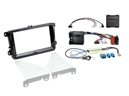 ACV Installationskit 2-DIN Seat/Skoda/VW, svart i gruppen Billyd / Hva passer i min bil / Volkswagen / Caddy / Caddy Mk3 2004-2015 / Bytte stereo Caddy Mk3 2004-2015 hos BRL (7006213203006)