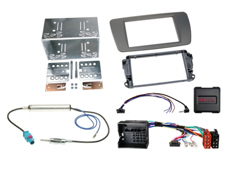 ACV Installasjonssett 2-DIN Seat Ibiza 2008-2015, conomera grå i gruppen Billyd / Hva passer i min bil / Seat / Ibiza / Ibiza 2009-2015 hos BRL (700621328063)