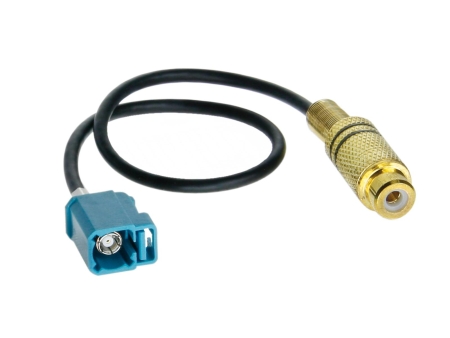 RCA til Fakra-adapter for ryggekamera i gruppen Billyd / Hva passer i min bil / Porsche / Boxster/Cayman / Boxster/Cayman 2005-2009 (987) hos BRL (7007710002010)
