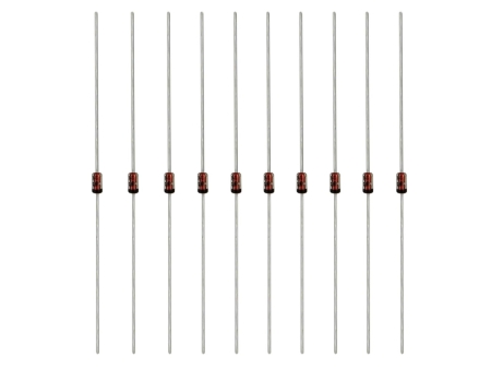 Blokkeringsdiode/beskyttelsesdiode BAT43 Schottky 30V 10-pakk i gruppen Lyd til hjemmet / Tilbehør / Komponenter hos BRL (700ZPBDIODE110)