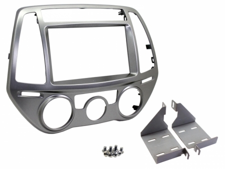 Monteringsram 2-din Hyundai i20 2012- Silver i gruppen Billyd / Hva passer i min bil / Hyundai / i20 / i20 2009-2014 hos BRL Electronics (701CT23HY33)