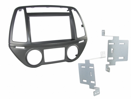 Monteringsram 2-din Hyundai i20 2012- Silver i gruppen Billyd / Hva passer i min bil / Hyundai / i20 / i20 2009-2014 hos BRL Electronics (701CT23HY34)