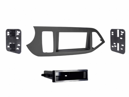 Monteringsram Kia Picanto,  Dubbeldin med prylfack i gruppen Billyd / Hva passer i min bil / Kia / Picanto / Picanto 2011-2017 hos BRL Electronics (701CT24KI27L)