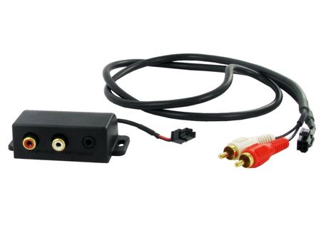 Aux kabel- Aux in monteringsbox, med RCA/3.5mm kontaktingångar i gruppen Billyd / Smartphone til bilen / AUX & USB i bilen hos BRL Electronics (701CT29AX05)