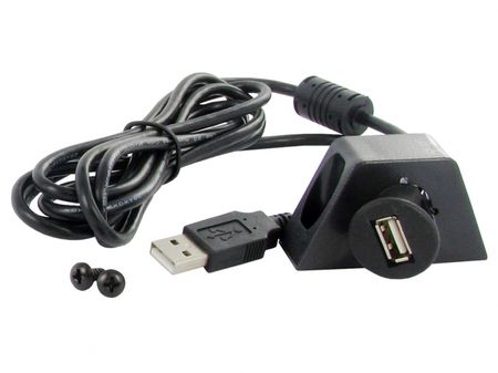 Aux kabel - Usb-förlängare med montering till instrumentbräda i gruppen  hos BRL (701CT29AX08)