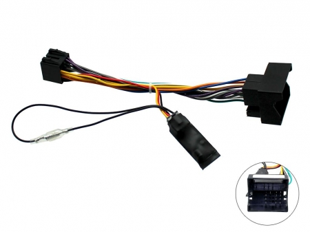 ISO-Kablage BMW med tändningsspänning i gruppen Billyd / Hva passer i min bil  / BMW / BMW 5 serie / BMW E60/E61 2004-2011 / Byta stereo E60/E61 2004-2011 hos BRL Electronics (701CTHUEBM1)