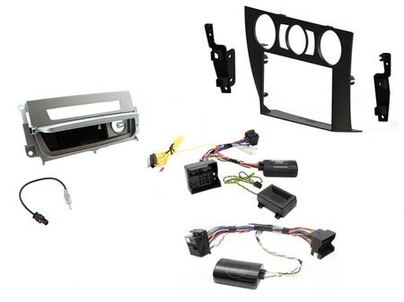 Installationskit BMW 3-Serie E90 06-14, Manuell A/C, Silver i gruppen Billyd / Hva passer i min bil / BMW / BMW 3-serie / BMW E90/E91/E92/E93 2005-2011 / Bytte stereo BMW E90/E91/E92/E93 2005-2011 hos BRL (701CTKBM15)
