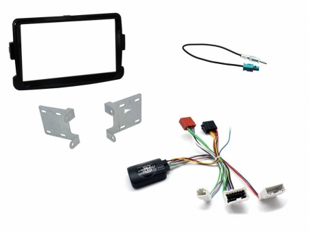 Installationskit Dacia Duster/Sandero 2012 > Dubbel-din Svart i gruppen Billyd / Hva passer i min bil / Dacia / Dacia Sandero / Dacia Sandero 2012-2021 hos BRL Electronics (701CTKDC04)