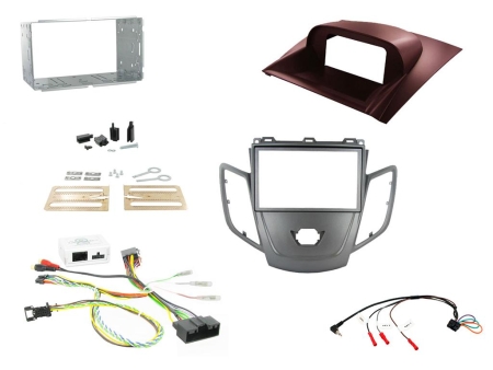 Installationskit Ford Fiesta 10-12, Grafitgrå, Röd i gruppen Billyd / Hva passer i min bil / Ford / Fiesta / Fiesta 2013-2017 hos BRL Electronics (701CTKFD15)