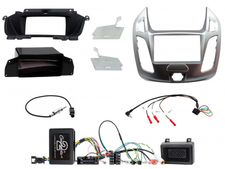Installationskit 2-DIN Ford Transit-Connect 2013-2021, Silver i gruppen Billyd / Hva passer i min bil / Ford / Transit Connect / Transit Connect 2013-2023 hos BRL Electronics (701CTKFD74)