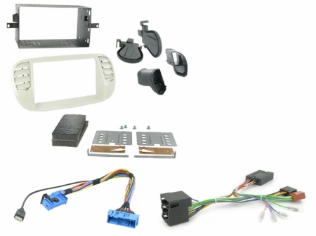 Installationskit Fiat 500 2007 - 2015 Beige i gruppen Billyd / Hva passer i min bil / Fiat / 500 hos BRL Electronics (701CTKFT05)
