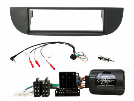 Installationskit 1-Din Fiat 500 2007 - 2015 Svart i gruppen Billyd / Hva passer i min bil / Fiat / 500 hos BRL Electronics (701CTKFT25)