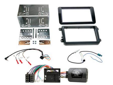 Installationskit Skoda Fabia 07-14, dubbel-din i gruppen Billyd / Hva passer i min bil / Skoda / Skoda Fabia / Skoda Fabia 2007-2014 hos BRL Electronics (701CTKSK01)