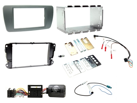 Installationskit Seat Ibiza 2008> Nattsvart, Dubbel-din i gruppen Billyd / Hva passer i min bil / Seat / Ibiza / Ibiza 2009-2015 hos BRL Electronics (701CTKST02)