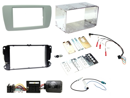 Installationskit Seat Ibiza 2008> Dublingrå, Dubbel-din i gruppen Billyd / Hva passer i min bil / Seat / Ibiza / Ibiza 2009-2015 hos BRL Electronics (701CTKST04)