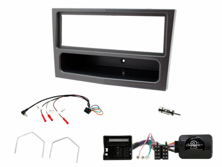 Installationskit Opel Astra 04-10, Antracit-metallic, Enkel-Din i gruppen Billyd / Hva passer i min bil / Opel / Astra / Astra 2009-2015 hos BRL Electronics (701CTKVX28)