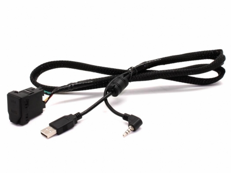 Connects2 Aux- och USB-adapter Toyota Yaris 08> i gruppen Billyd / Hva passer i min bil  / Toyota / Yaris / Yaris 2006-2011 hos BRL Electronics (701CTTOYOTAUSB2)