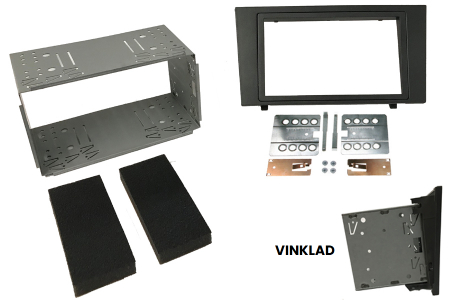 Monteringsram dubbel-DIN Ford Mondeo MK3, vinklad i gruppen Billyd / Hva passer i min bil / Ford / Mondeo / Mondeo 2004-2007 hos BRL Electronics (70450856)