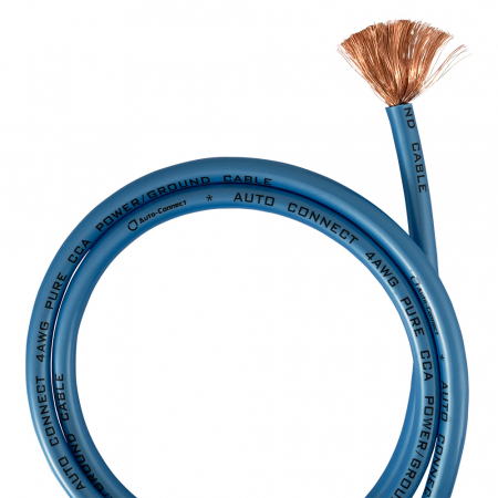 Auto-Connect 6 meter strömkabel CCA 20mm², blå i gruppen Billyd / Kabler / Strømkabel hos BRL Electronics (720CCA204BU6M)