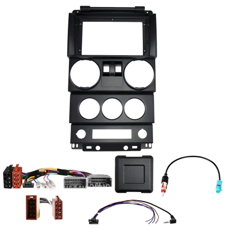 Auto-Connect installasjonssett for 9-tommers bilstereo, Jeep Wrangler 2-dørs 2007-2010 i gruppen Billyd / Hva passer i min bil / Jeep / Jeep Wrangler hos BRL (720F9JP1)