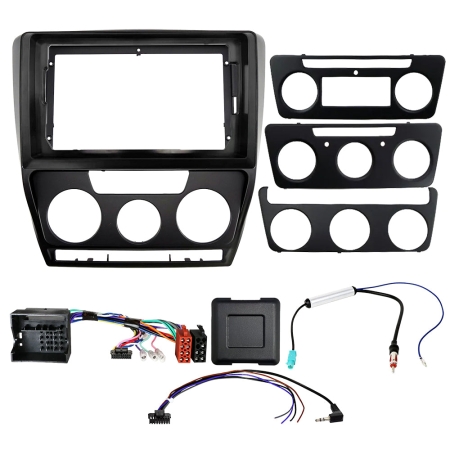 Auto-Connect monteringssett for 9/10.1-tommers bilstereo, Skoda Octavia 1Z 2004-2013 i gruppen Billyd / Hva passer i min bil / Skoda / Skoda Octavia / Skoda Octavia 2009-2012 hos BRL (720F9SK1)