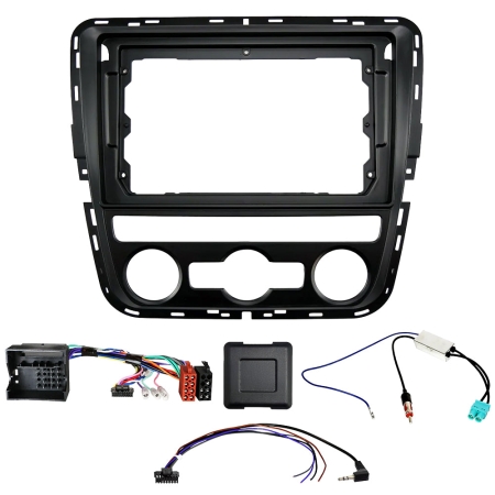 Auto-Connect monteringssett for 9-tommers bilstereo, Volkswagen Passat B7 2011-2015, automatisk AC i gruppen Billyd / Hva passer i min bil / Volkswagen / Passat / Passat B7 2010-2015 / Bytte stereo Passat B7 2010-2015 hos BRL (720F9VW5)