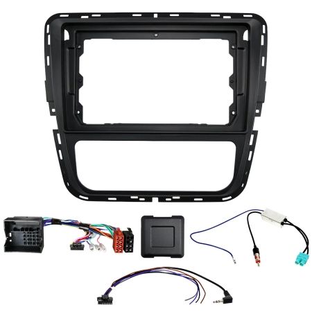 Auto-Connect monteringssett for 9-tommers bilstereo, Volkswagen Passat B7 2011-2015, manuell AC i gruppen Billyd / Hva passer i min bil / Volkswagen / Passat / Passat B7 2010-2015 / Bytte stereo Passat B7 2010-2015 hos BRL (720F9VW6)