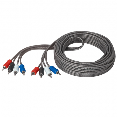 Auto-Connect 4-kanals tvunnet lavnivåkabel 5,5 meter, Level 1 i gruppen Billyd / Kabler / Lavnivåkabel hos BRL Electronics (720L1RCA255T)
