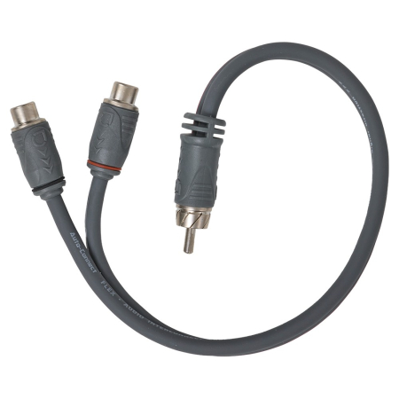 Auto-Connect tvinnet Y-splitt for lavnivåsignal, 1 hann – 2 hunn, 0.3 meter, Level 2 i gruppen Billyd / Kabler / Lavnivåkabel hos BRL (720L2RCAY2F1MTB)