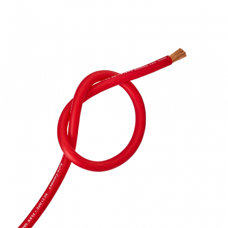 Auto-Connect rød strømkabel OFC 21.6mm², metervare i gruppen Billyd / Kabler / Strømkabel hos BRL (720PC21OFCR)