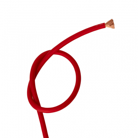 Auto-Connect rød strømkabel OFC 21.6mm², metervare i gruppen Billyd / Kabler / Strømkabel hos BRL (720PC21OFCR)
