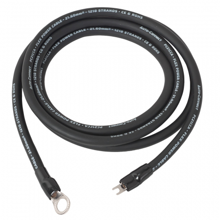 Auto-Connect 2.5 meter strømkabel CCA 21.6mm², svart i gruppen Billyd / Kabler / Strømkabel hos BRL Electronics (720PCT21CCA25B)