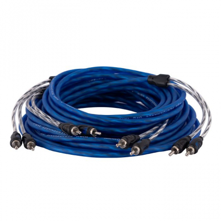 Auto-Connect 4-kanals lavnivåkabel 5.5 meter, Level 2 i gruppen Billyd / Kabler / Lavnivåkabel hos BRL Electronics (720RCAL2554)