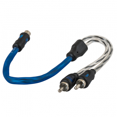 Auto-Connect Y-splitt Lavnivå 2 hann - 1 hunn 0.3m, Level 2 i gruppen Billyd / Kabler / Lavnivåkabel hos BRL Electronics (720RCAYL2M)