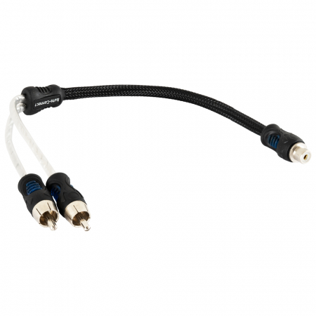 Auto-Connect Y-splitt Lavnivå hann - 1 hunn 0.3m, Level 3 i gruppen Billyd / Kabler / Lavnivåkabel hos BRL Electronics (720RCAYL3M)