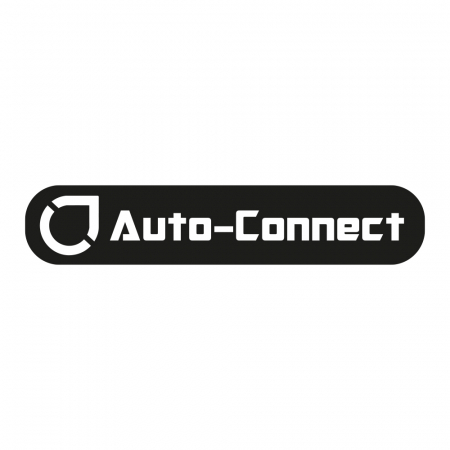 Auto-Connect-klistermärke 14x3cm, svart i gruppen Billyd / Tilbehør / Merchandise hos BRL Electronics (729LOGOFB)