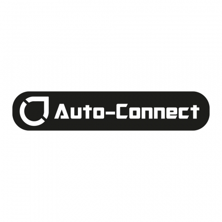 Auto-Connect-klistremerke 14x3cm, svart i gruppen Billyd / Tilbehør / Merchandise hos BRL Electronics (729LOGOFB)