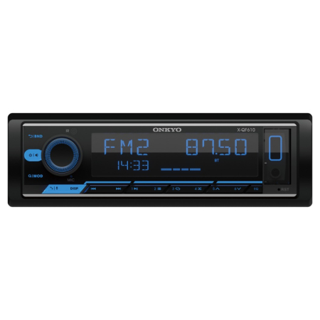 Onkyo X-QF610, Bluetooth-bilstereo med 2 par lavnivåutganger i gruppen Billyd / Bilstereo / 1-din spiller hos BRL (806XQF610)