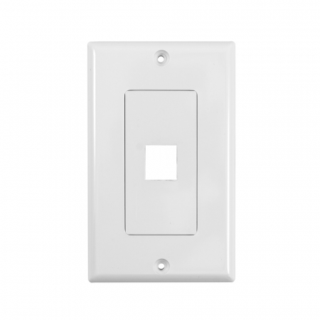 System One WP801 Wallplate 1 uttag i gruppen Lyd til hjemmet / Tilbehør / Kontakter og paneler hos BRL Electronics (815WP801)