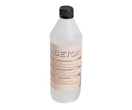 Aceton 1L i gruppen Billyd / Tilbehør / Byggematerialer / Plasttilbehør hos BRL Electronics (820ACETON1)